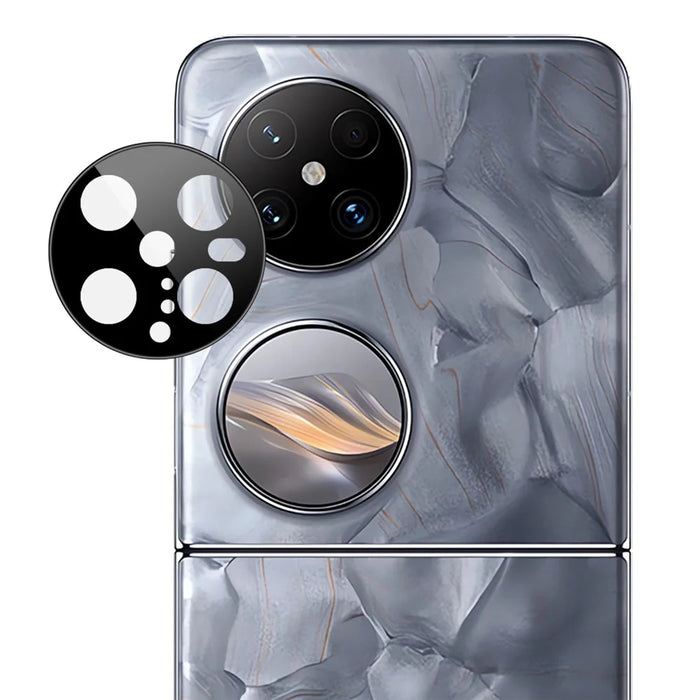 IMAK For Huawei Pocket 2 Tempered Glass Camera Lens Protector with Self Positioning Frame (Black Version) - 3