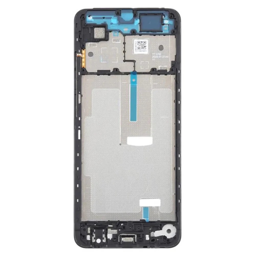 For Xiaomi Poco C71 4G / Redmi A5 4G (171.7mm) OEM Middle Plate Frame Repair Part (A-Side) (Without Logo) - Black - 2