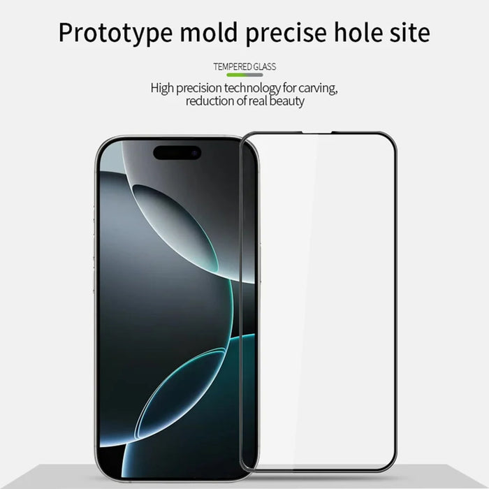 PINWUYO For iPhone 17 Pro Tempered Glass Film  Explosion-proof 9H 3D Full Screen Protector - Black - 3