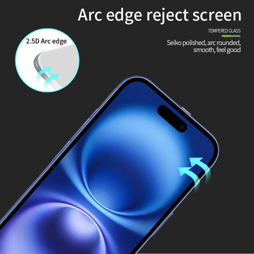 PINWUYO For iPhone 17 Tempered Glass Film  JK Series-2 9H Full Screen Protector - Black - 2