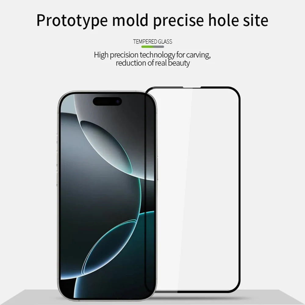 PINWUYO For iPhone 17 Pro Max Tempered Glass Film  JK Series-2 9H Full Screen Protector - Black - 3