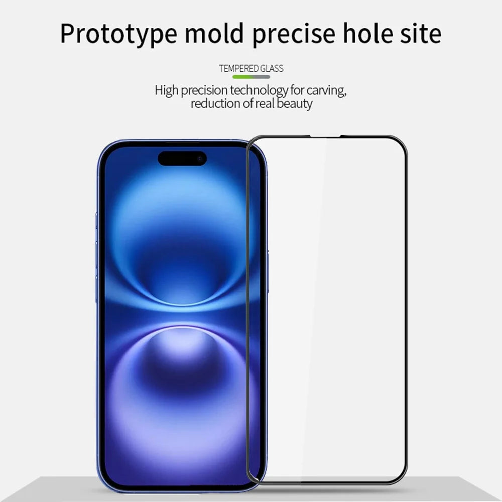 MOFI For iPhone 17 Screen Protector  9H 3D Curved Tempered Glass Film - Black - 3