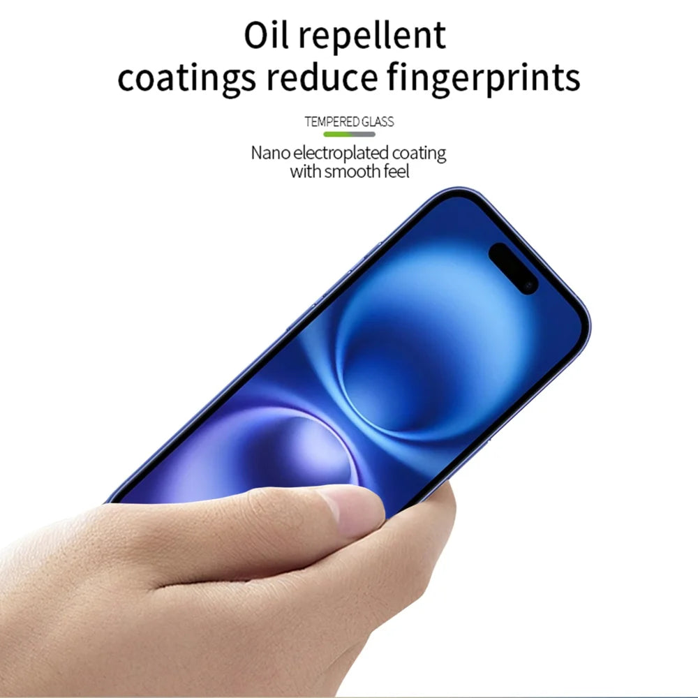 MOFI For iPhone 17 Screen Protector  9H 3D Curved Tempered Glass Film - Black - 4