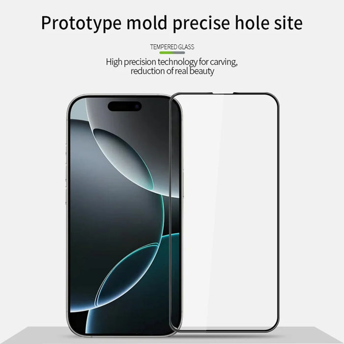 MOFI For iPhone 17 Pro Max Screen Protector  9H 3D Curved Tempered Glass Film - Black - 3