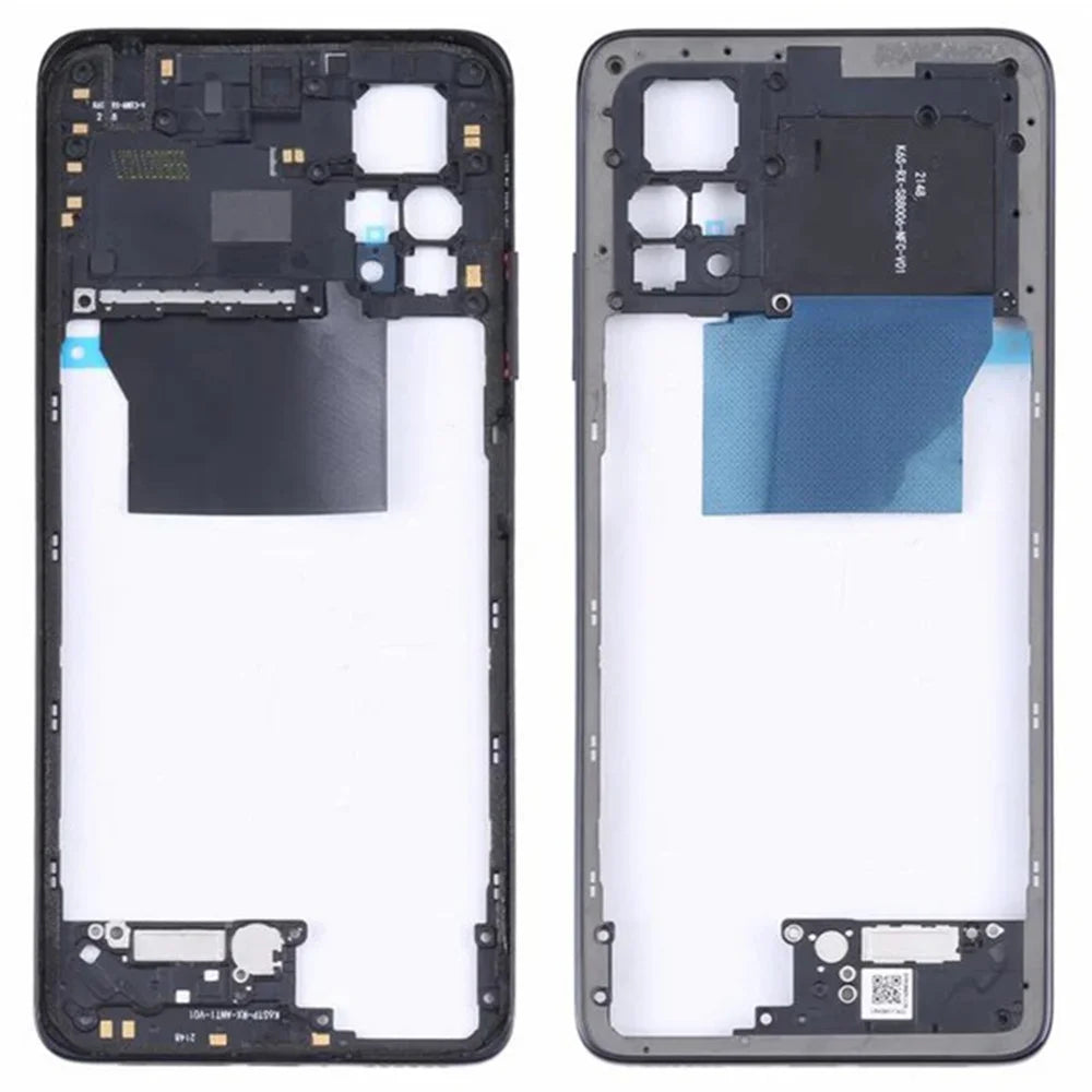 For Xiaomi Redmi Note 11 Pro 5G (Qualcomm) OEM Middle Housing Plate Frame Part (Without Logo) - Black - 1