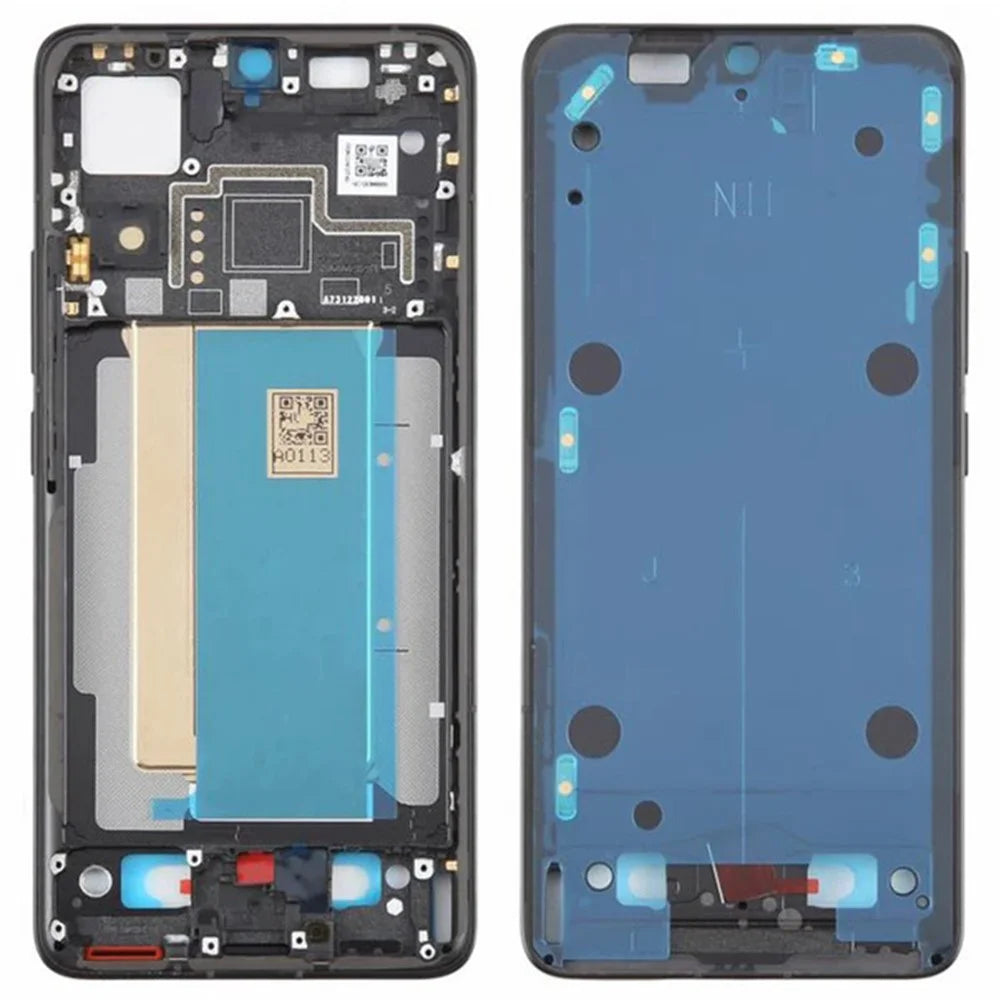 For Xiaomi Poco F6 Pro 5G OEM Middle Plate Frame Repair Part (A-Side) (Without Logo) - Black - 1
