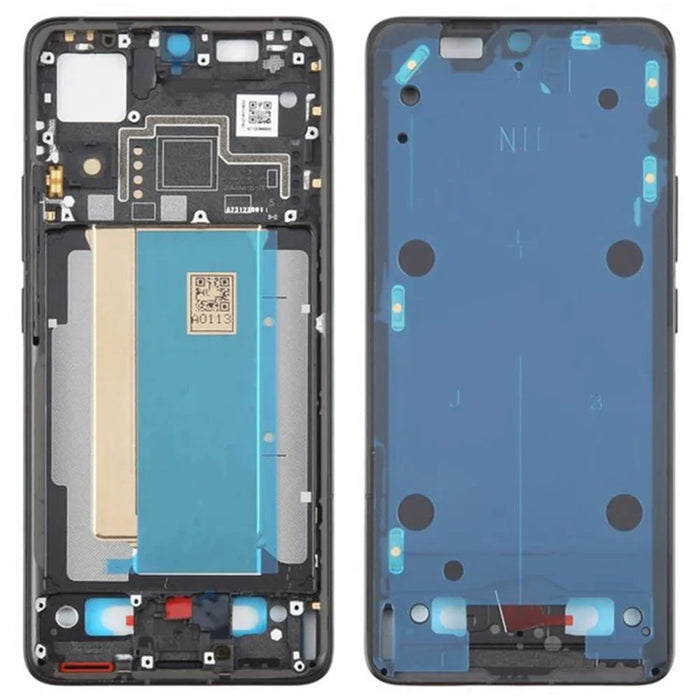 For Xiaomi Poco F6 Pro 5G OEM Middle Plate Frame Repair Part (A-Side) (Without Logo) - Black - 1