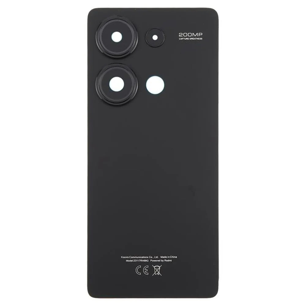 For Xiaomi Redmi Note 13 Pro 4G OEM Battery Door Cover Replacement Part - Black - 2
