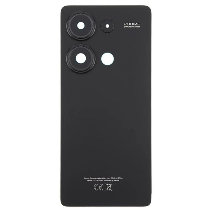 For Xiaomi Redmi Note 13 Pro 4G Back Battery Housing Cover Replacement Part - Black - 2
