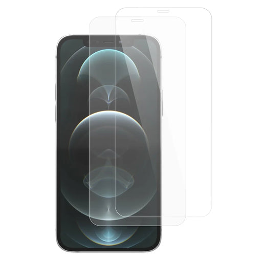 ITIETIE 2Pcs For iPhone 12 Pro Screen Protector 0.25mm High Aluminium-Silicon Glass Clear Film - 1