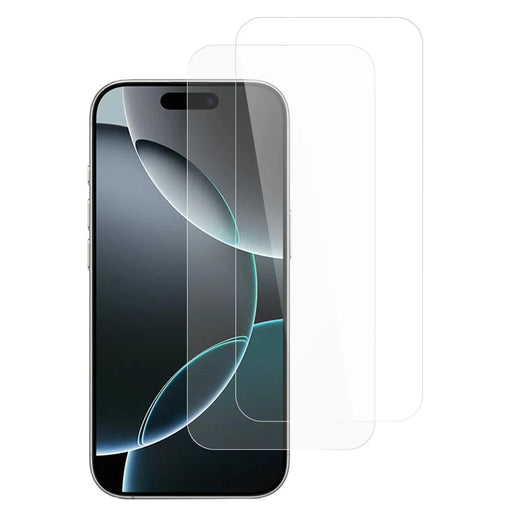 ITIETIE 2Pcs For iPhone 16 Pro Screen Protector 0.25mm High Aluminium-Silicon Glass Clear Film - 1
