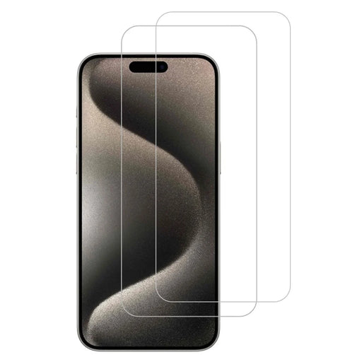 ITIETIE 2Pcs For iPhone 15 Pro Max Screen Protector 0.25mm High Aluminium-Silicon Glass Clear Film - 1