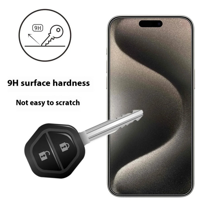ITIETIE 2Pcs For iPhone 15 Pro Max Screen Protector 0.25mm High Aluminium-Silicon Glass Clear Film - 4