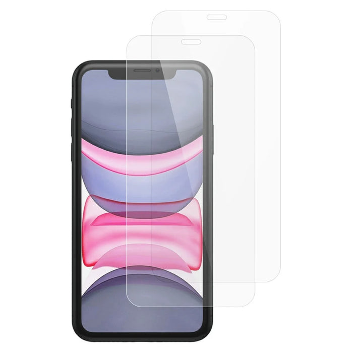 ITIETIE 2Pcs For iPhone 11 Screen Protector 0.25mm High Aluminium-Silicon Glass Clear Film - 1