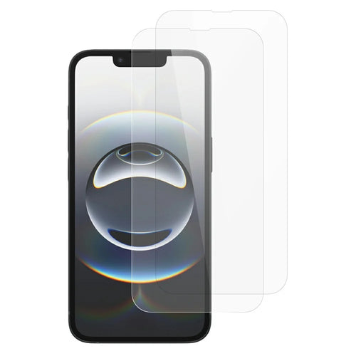 ITIETIE 2Pcs Screen Protector For iPhone 17e / 16e / 14 / 13 , 0.25mm High Aluminium-Silicon Glass Clear Film - 1