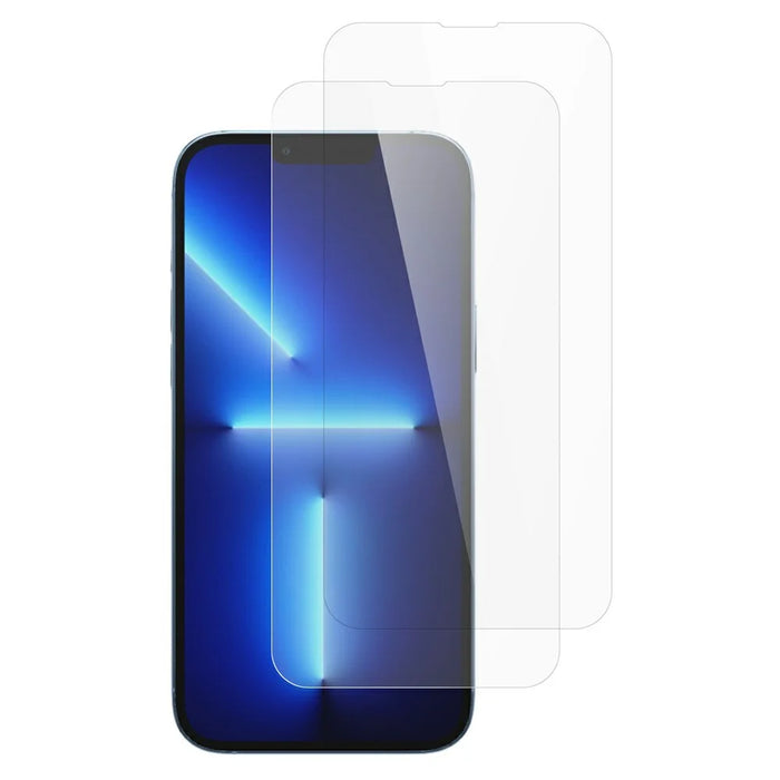 ITIETIE 2Pcs For iPhone 14 Plus / 13 Pro Max Screen Protector 0.25mm High Aluminium-Silicon Glass Clear Film - 1
