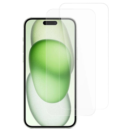 ITIETIE 2Pcs For iPhone 16 Plus / 15 Plus Screen Protector 0.25mm High Aluminium-Silicon Glass Clear Film - 1