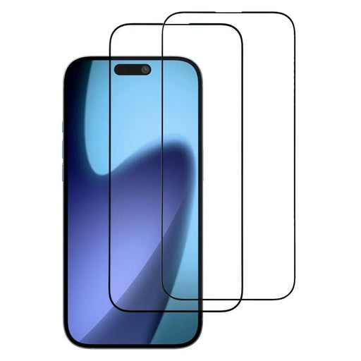 ITIETIE For iPhone Air 2PCS Tempered Glass 2.5mm High Aluminum Screen Protector Silk Printing Film - 1
