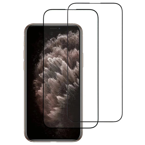 ITIETIE For iPhone 11 Pro 2PCS Tempered Glass 2.5mm High Aluminum Screen Protector Silk Printing Film - 1