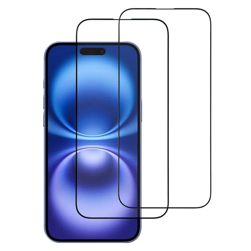 ITIETIE For iPhone 17 2PCS Tempered Glass 2.5mm High Aluminum Screen Protector Silk Printing Film - 1