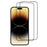 ITIETIE For iPhone 14 Pro 2PCS Tempered Glass 2.5mm High Aluminum Screen Protector Silk Printing Film - 1
