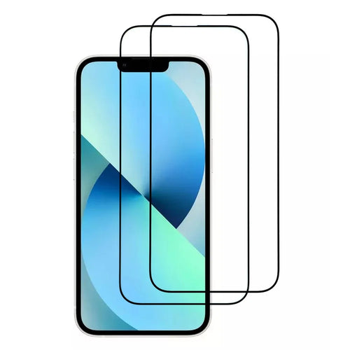 ITIETIE For iPhone 13 mini 2PCS Tempered Glass 2.5mm High Aluminum Screen Protector Silk Printing Film - 1