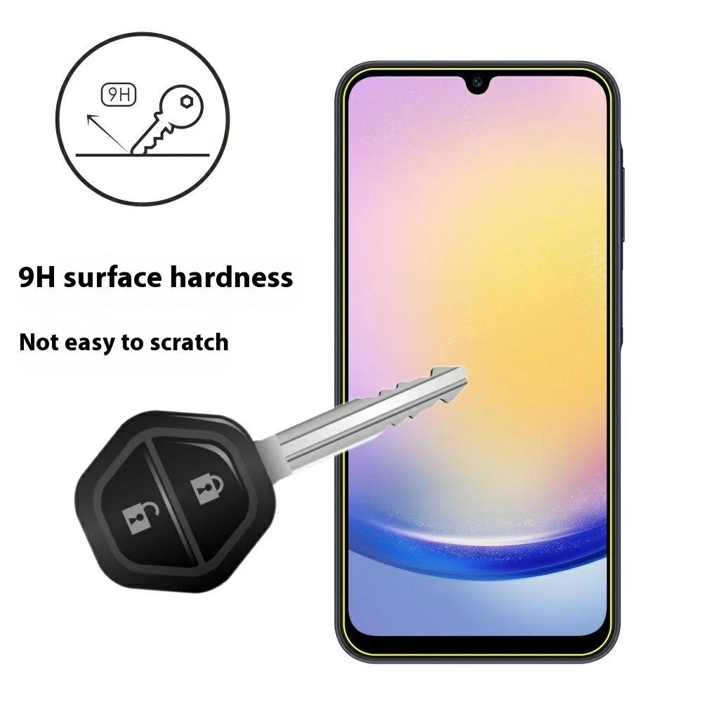 ITIETIE 2Pcs Screen Protector For Samsung Galaxy A25 5G (Global) (161.0mm) / A15 4G / 5G , 0.25mm High Aluminium-Silicon Glass Clear Film - 3