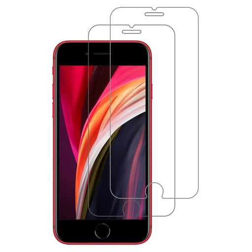 ITIETIE 2Pcs Screen Protector For iPhone SE (2022) / (2020) / 8 / 7 / 6 / 6s , 0.25mm High Aluminium-Silicon Glass Clear Film - 1