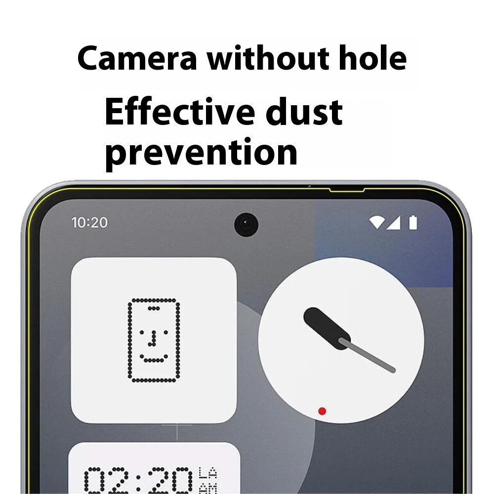 ITIETIE 2Pcs For Nothing Phone (3a) / Phone (3a) Pro Screen Protector 0.25mm High Aluminium-Silicon Glass Clear Film - 3