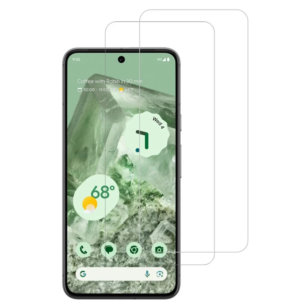 ITIETIE 2Pcs For Google Pixel 8 Screen Protector 0.25mm High Aluminium-Silicon Glass Clear Film - 1