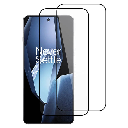 ITIETIE For OnePlus Ace 5 5G  /  Ace 5 Pro 5G  /  13R 5G 2PCS Tempered Glass 2.5mm High Aluminum Screen Protector Silk Printing Film - 1