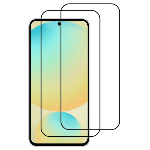 ITIETIE For Samsung Galaxy S24 FE 2PCS Tempered Glass 2.5mm High Aluminum Screen Protector Silk Printing Film - 1