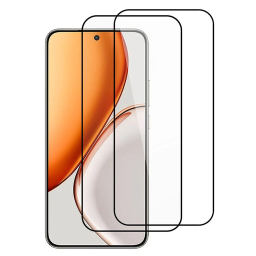 ITIETIE For Honor Magic8 Lite 5G / X9d 5G / X70 5G 2PCS Tempered Glass 2.5mm High Aluminum Screen Protector Silk Printing Film - 1