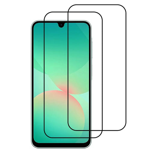ITIETIE For Samsung Galaxy A26 5G 2PCS Tempered Glass 2.5mm High Aluminum Screen Protector Silk Printing Film - 1