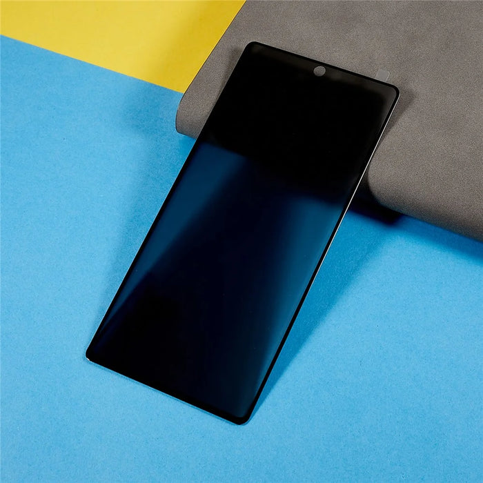 For Google Pixel 7 Pro 5G Anti-spy Protective Film, Side Glue Silk Printing Tempered Glass Full Size Curved Screen Protector - 4