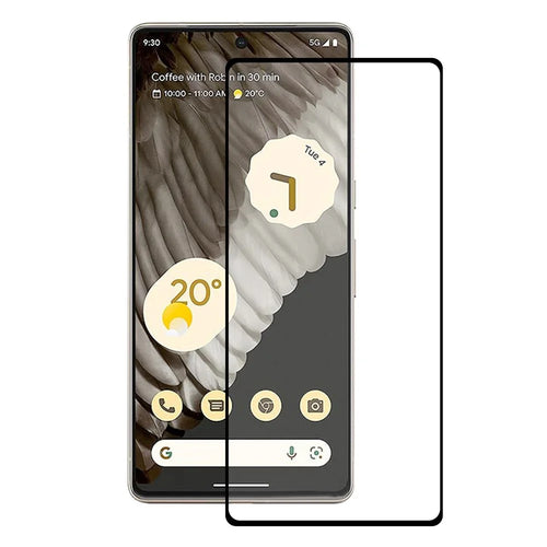 For Google Pixel 7 Pro 5G Side Glue Silk Printing Tempered Glass Full Size Curved Screen Protector - 1