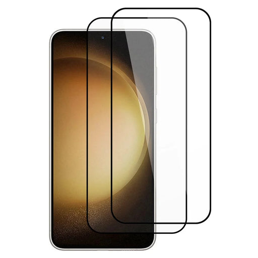 ITIETIE For Samsung Galaxy S23+ 2PCS Tempered Glass 2.5mm High Aluminum Screen Protector Silk Printing Film - 1