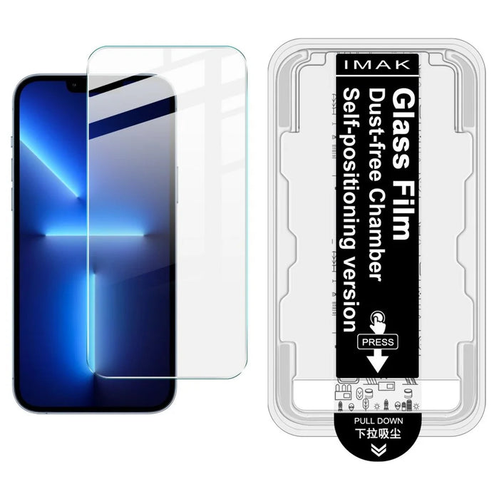 IMAK H Series For iPhone 13 Pro Tempered Glass Screen Protector Easy Installation Film with Auto Dust-Remove Tool Kit - 1