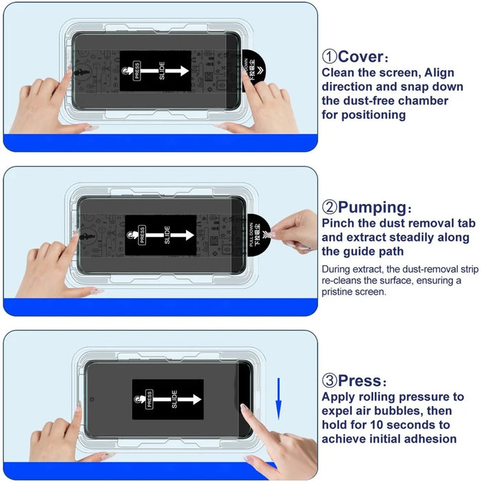 IMAK H Series For Huawei nova 13i 4G Tempered Glass Screen Protector Easy Installation Film with Auto Dust-Remove Tool Kit - 5