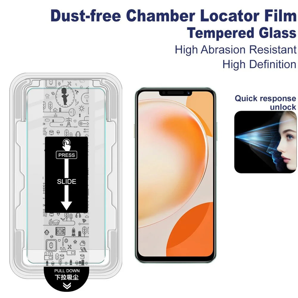 IMAK H Series For Huawei Enjoy 60X Tempered Glass Screen Protector Easy Installation Film with Auto Dust-Remove Tool Kit - 3