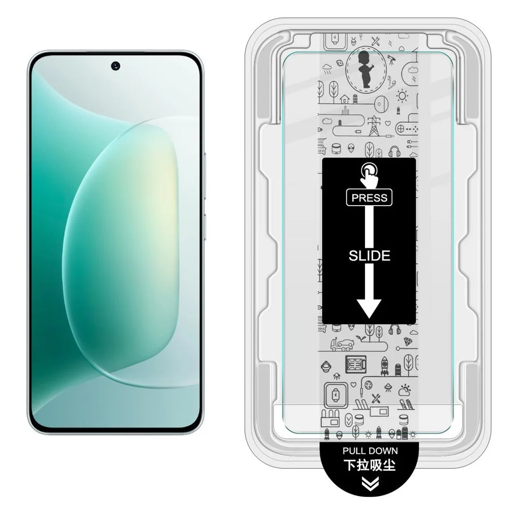 IMAK H Series For Honor 300 Tempered Glass Screen Protector Easy Installation Film with Auto Dust-Remove Tool Kit (Fingerprint Unlock) - 2