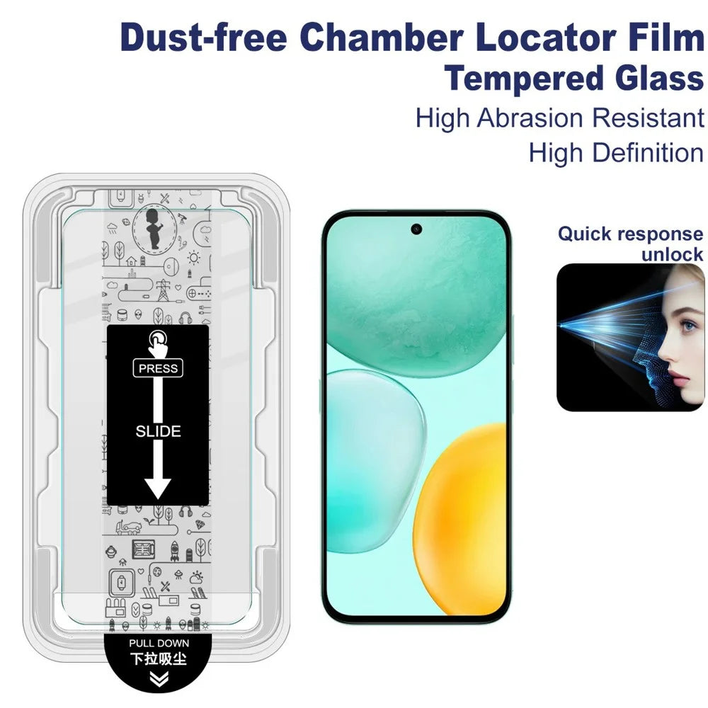 IMAK H Series For Honor X6c 4G Tempered Glass Screen Protector Easy Installation Film with Auto Dust-Remove Tool Kit - 3