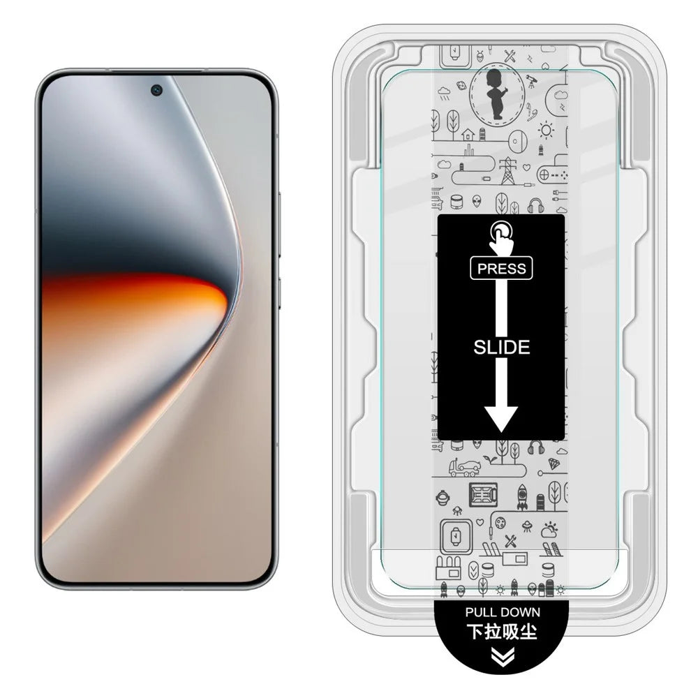 IMAK H Series For Honor GT Pro Tempered Glass Screen Protector Easy Installation Film with Auto Dust-Remove Tool Kit (Fingerprint Unlock) - 2