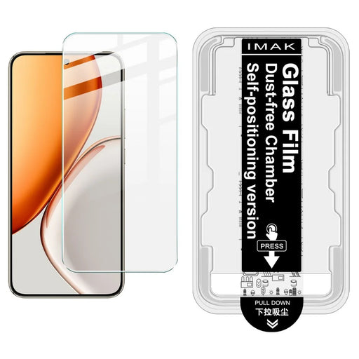IMAK H Series For Honor Magic8 Lite 5G / X9d 5G / X70 5G Tempered Glass Screen Protector Easy Installation Film with Auto Dust-Remove Tool Kit (Fingerprint Unlock) - 1