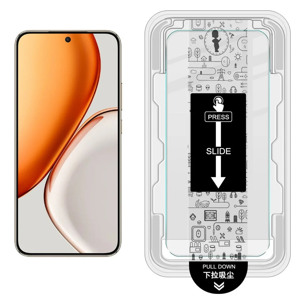 IMAK H Series For Honor Magic8 Lite 5G / X9d 5G / X70 5G Tempered Glass Screen Protector Easy Installation Film with Auto Dust-Remove Tool Kit (Fingerprint Unlock) - 2