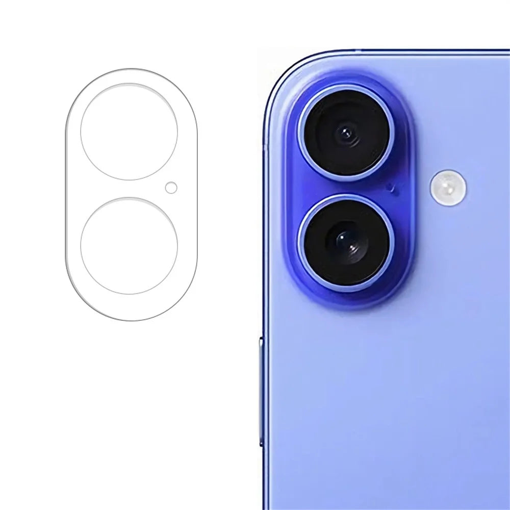 For iPhone 17 Camera Lens Base Protector Crystal Clear Explosion-Proof Tempered Glass Lens Base Cover - 1