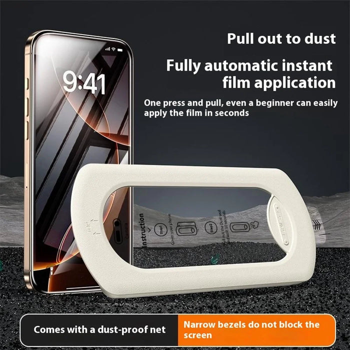 For iPhone 17 Tempered Glass Film with Dust-Free Auto Applicator HD Full Coverage Screen Protector - Transparent - 6