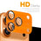 NORTHJO For iPhone 17 Pro Camera Lens Protector Brushed Integrated Metal Tempered Glass Lens Film - Orange - 2