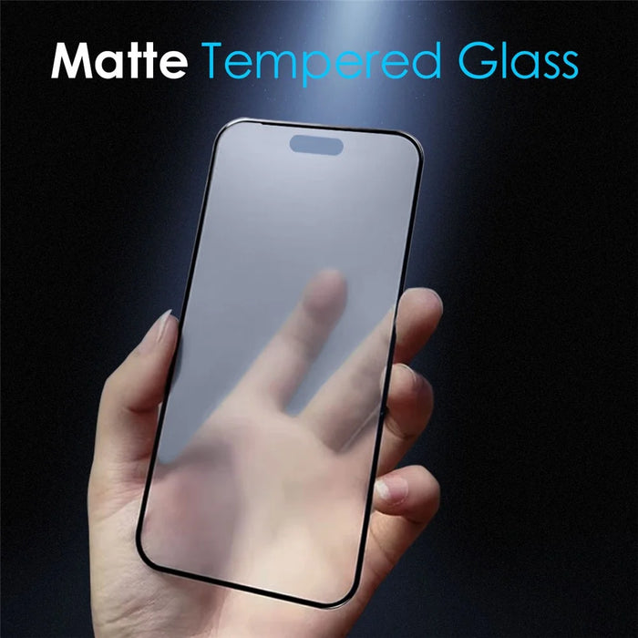 NORTHJO A++ For iPhone 17 Pro Screen Protector Anti-Fingerprint Matte Full Coverage Tempered Glass Film - 3