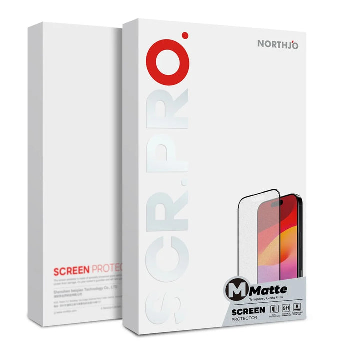 NORTHJO A++ For iPhone 17 Pro Screen Protector Anti-Fingerprint Matte Full Coverage Tempered Glass Film - 5